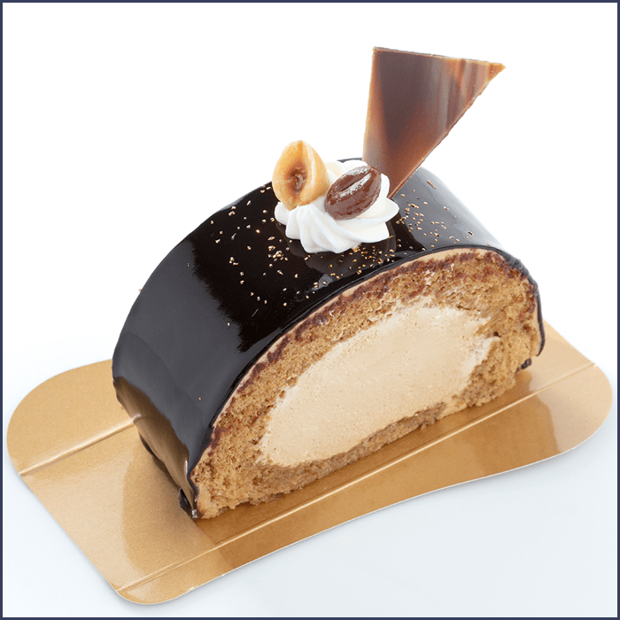 カフェオレのロールケーキ