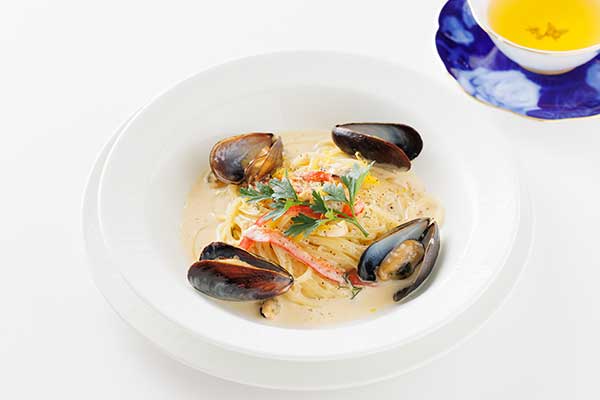 レモンクリームパスタ